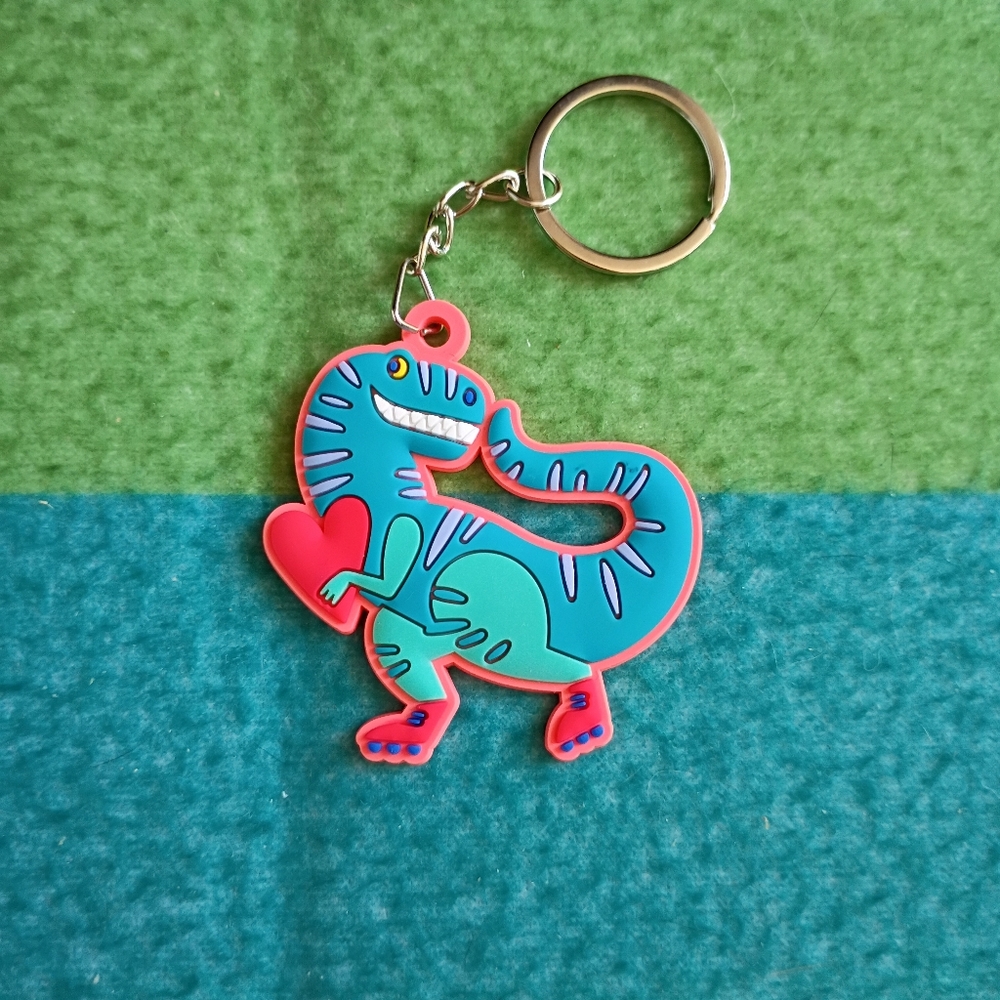 Target Valentine's Day Dinosaur Keychain